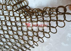 Wholesale Fashion Interior Design Metal Ring Mesh Curtain By Hand Woven from china suppliers