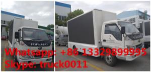 China Forland RHD mobile LED fullcolor outdoor advertising vehicle for sale, Forland 4*2 RHD mobile P6/P8 LED billboard truck on sale
