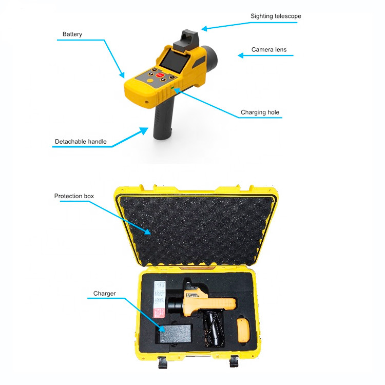 150m 5ppm*m Laser CH4 Gas Detector , IP54 Portable Methane Detector