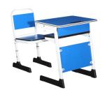 Metal Children Pantone Color Double Student Desk And Chair School Furniture