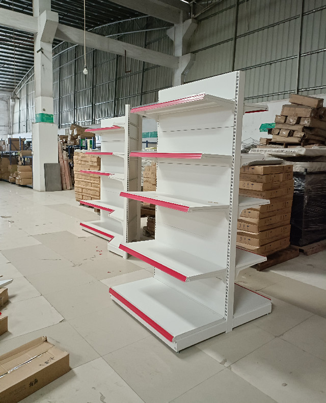Multi Color Gondola Supermarket Shelves 120kg Capacity 500mm 450mm Width