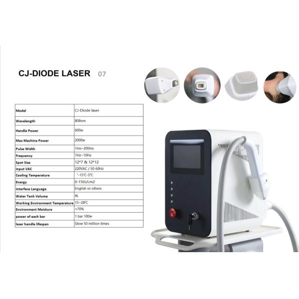 New Portable Ice Laser 808Nm Diode Laser Hair Removal Machine