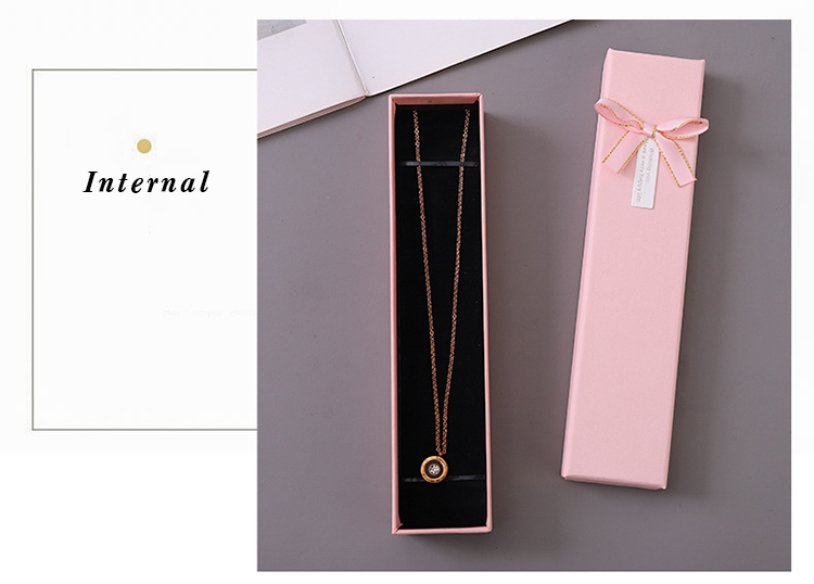 Wholesale Ring Necklace Jewelry Gift Paper Box Velvet Jewelry High End PU Leather Box