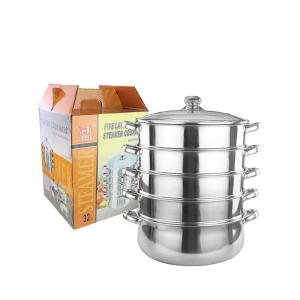Wholesale Restaurant Stackable Steamer Pot Five Layers Customized Logo from china suppliers