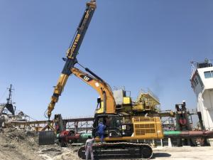 Wholesale KM260 Clamshell Telescopic Boom Arm Long Excavator 1600Kg Weight from china suppliers
