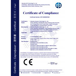 Shenzhen equantu Co., Ltd. Certifications