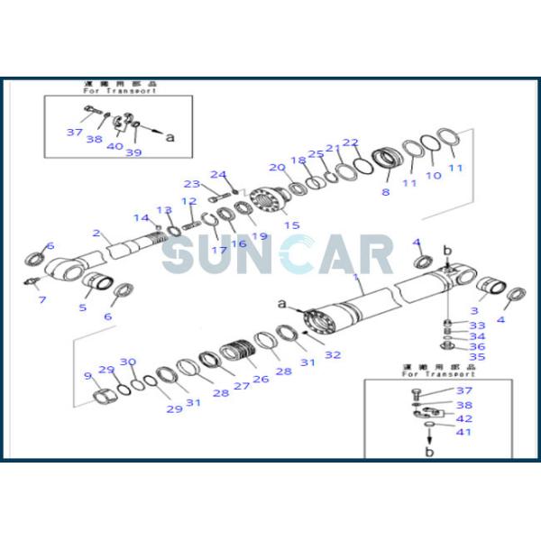 707-99-72281 7079972281 Arm Cylinder Seal Kit For KOMATSU PC300-8