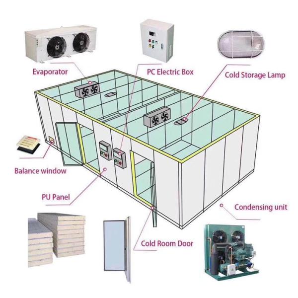 Cold and Freezing Industry Cold Room With Condensing Unit