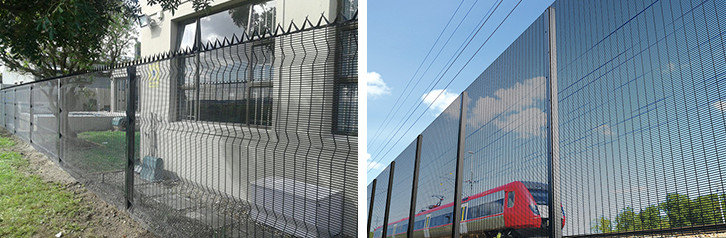 Low Carbon Steel Wire Mesh 80x80mm Post 358 Security Fencing