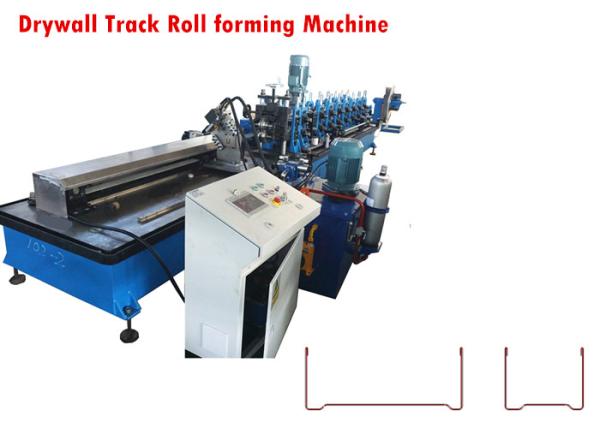 Quality Drywall Track Roll Forming Machine, web adjustment by hand wheel for sale