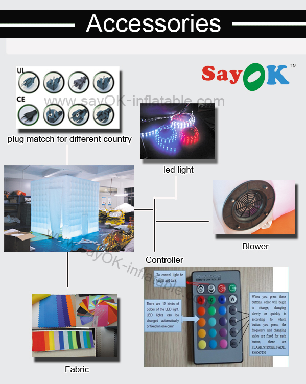 Inflatable Photo Booth Rental 17 Colors Changeable Inflatable Party Photo Booth Wall For Take Picture