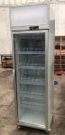 Top Mounted 1 Door Glass Freezer Meat Deep Freezer Upright Showcase