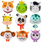 5 PCS DIY Disposable Animal Paper Plate Craft Kit For Holiday And Party