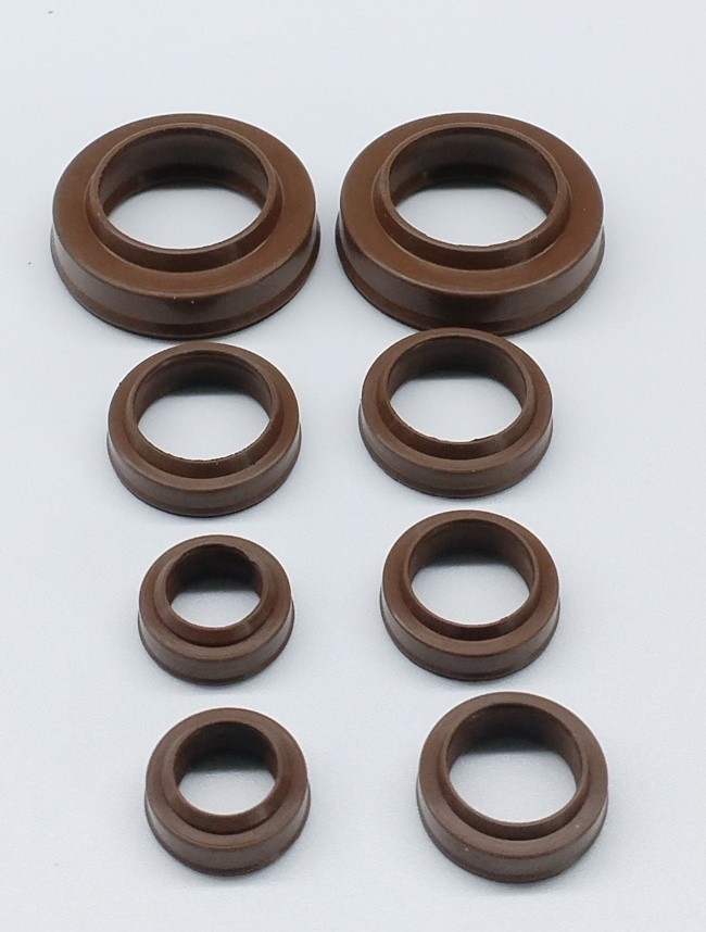 FKM SMC Air Cylinder Rod Seal Wiper Sakagami PDU Packing 80 Shore A Brown