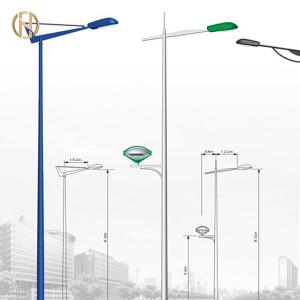 Wholesale 85um Galvanized Light Pole Q235B Metal Light Post Earthquake Resistant from china suppliers