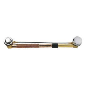 Wholesale Brass Bathtub Waste Drain Shower Faucet Accessories with Push Button / Copper Color Pipe from china suppliers