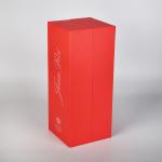 Double Door Magnetic Closure Rigid Cardboard Packaging Gift Wine Box with EVA