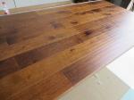 Toffee stained American Hickory Solid Hardwood Floorings, brushed and distressed