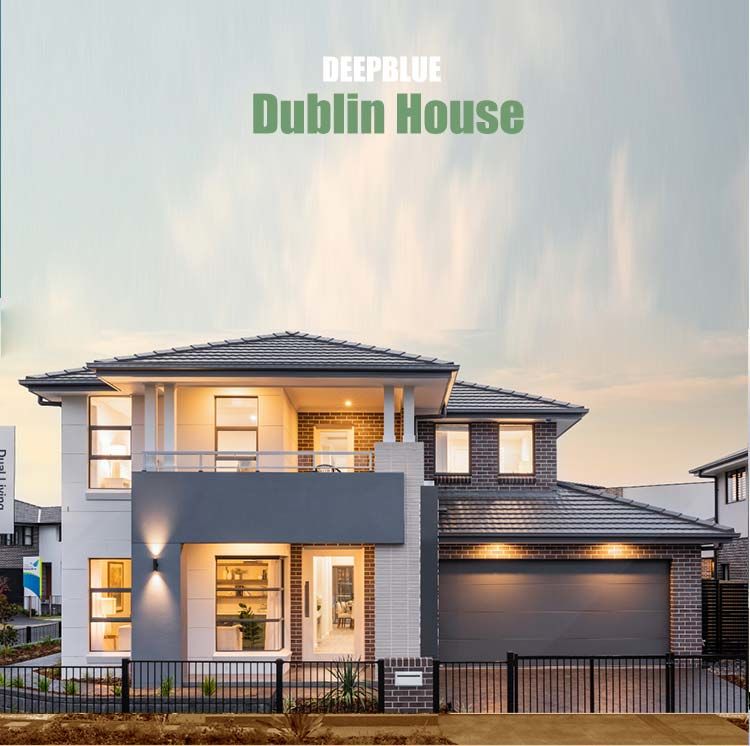2 Storey Villa House Constructed With Prefabricated Light Steel Framing And Expansive Windows