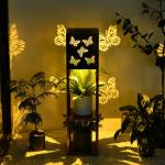 Solar Butterfly Projection Light Garden Villa Flower Stand Outdoor Waterproof