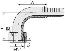 Threaded Tube Fittings OEM Customized Support DIN Hydraulic Hose Fittings 20591