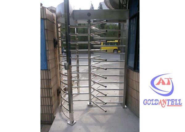 Access Control Full Height Turnstile Smart Counting Stainless Steel For Bus