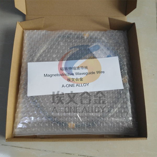 Magnetostrictive waveguide wire for level gauge and displacement sensor