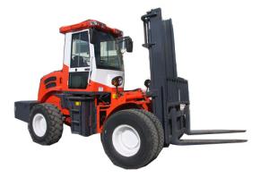 Wholesale Off Road Diesel Powered Forklift Pallet Fork Truck 5500kg 4WD With CE from china suppliers