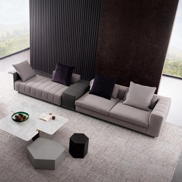 OEM Hotel Lobby Furniture Modular Sofa Set Leather Fabric Straight Sofa Living