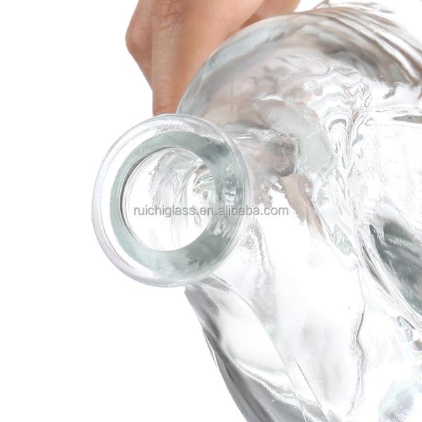 Custom Make 350ml 500ml 750ml Brandy Glass Bottles for Luxury and Customized Styles