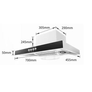 Wholesale Model 700mm Stainless Steel Filter T Shape Kitchen Chimney Cooker Smoke Exhaust Hood from china suppliers
