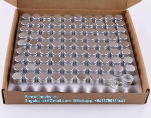 Wholesale 100 Sets Small Glass Bottles With Aluminum Cap Screw Top Lids 5 Milliliter Tiny Vials DIY Art Craft Storage from china suppliers