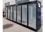 Glass Door Cold Drink Refrigerator Commercial Beverage Chiller Fan Cooling