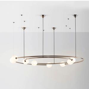 Wholesale Modern Electroplate Iron White G9 Pendant Light Pearl Black Brushed from china suppliers