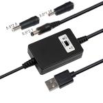 5V to 9V 12V DC Boost Converter USB Boosting Cable for Vehicle Charging 5.5*2