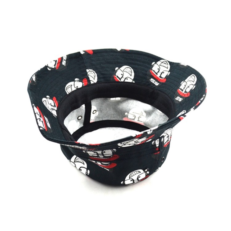 100% cotton cheap custom bulk printed folding men bucket cap bucket hats size 58-60 Digital printing