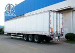 Aluminum Dry Van Semi Trailer Trucks , Three Axle Van Trailer One Year Warranty