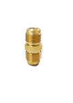 3/8 Inch Flare X 3/8 Inch Flare Brass Tube Fitting Hex Nipple brass