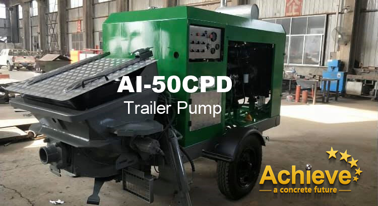AI-50CPD NEW Concrete Pump Trailer Mounted OEM PUTZMEISTER TK70 20M3/H