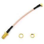 RG316 90 Degree Right Angle MMCX Male to SMA Female Antenna Pigtail RF Coaxial