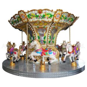 Wholesale 12 Riders Merry Go Round Kiddie Ride Down Transmission 3 M Height from china suppliers