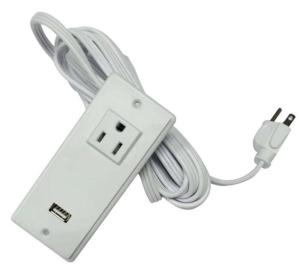 Wholesale 250V US Double USB Desk Plug Sockets American Standard Power Cords from china suppliers