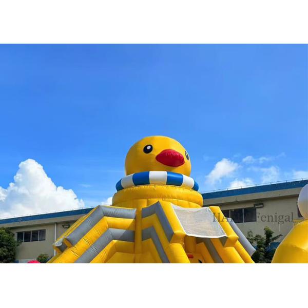 Large Outdoor Inflatable Yellow Duck Amusement Castle Bouncing Game Castle