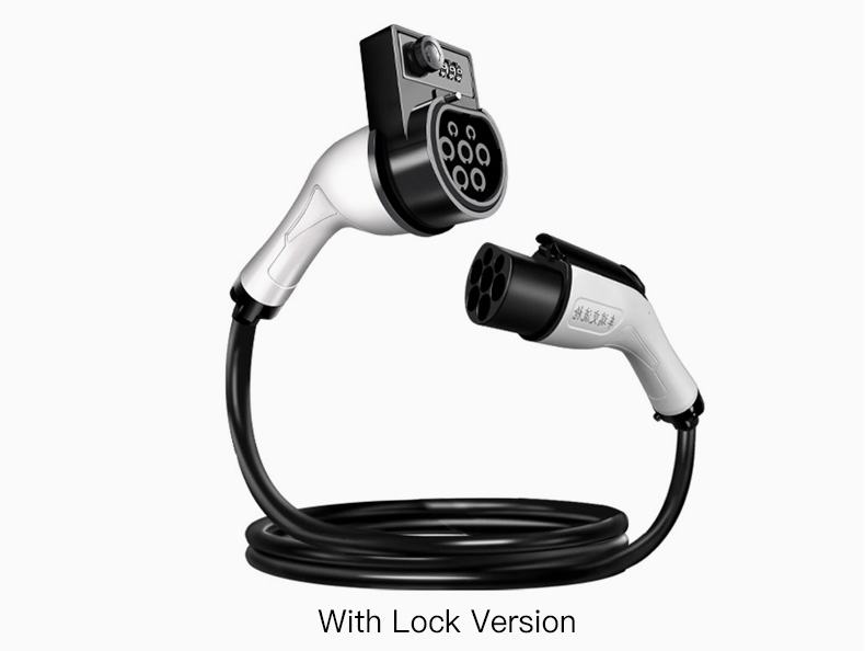 Waterproof Anti Theft Female To Male Plug Extension EV Charging Cable for Car Portable