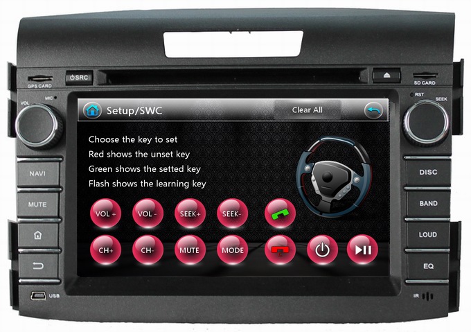Ouchuangbo Car Stereo Multim DVD Player for Honda CRV 2012 GPS Navigation iPod USB FM Radio OCB-8033A