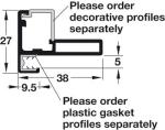 T3-T8 6005 Aluminium Door Frame Profile Customized Color