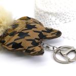 PVC Doll Key Chain Sewing Cat Head With Cotton 15cm Size For Clothing