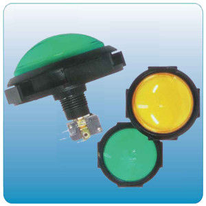 Game Machine Diamater 100MM Push Button With Led Light / Mirco Switch