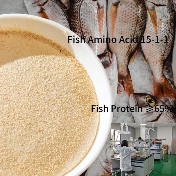 Amino Acids Powder Fertilizer Ph4-6 Fish Free Amino Acid 12% Natural Protein