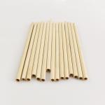 Biodegradable Natural 20cm Juice Tea Bamboo Fiber Straws Tea Drinking Custom